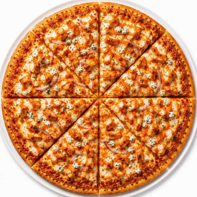 Small Buffalo Chicken Pizza.