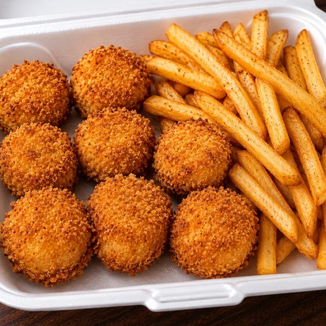 Scallops & French Fries.