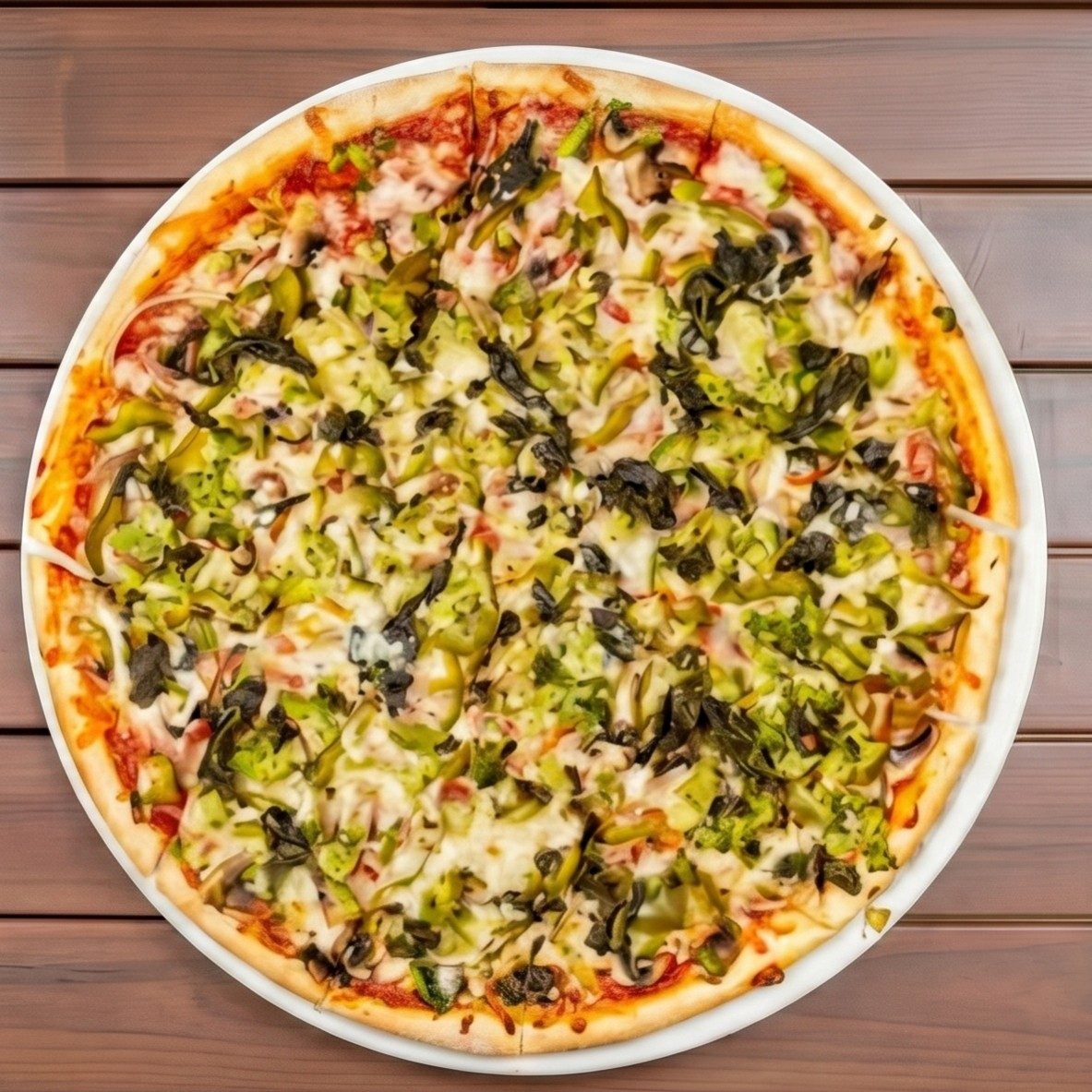 Small Vegetable Pizza.