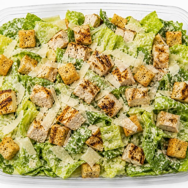 Chicken Caeser salad.