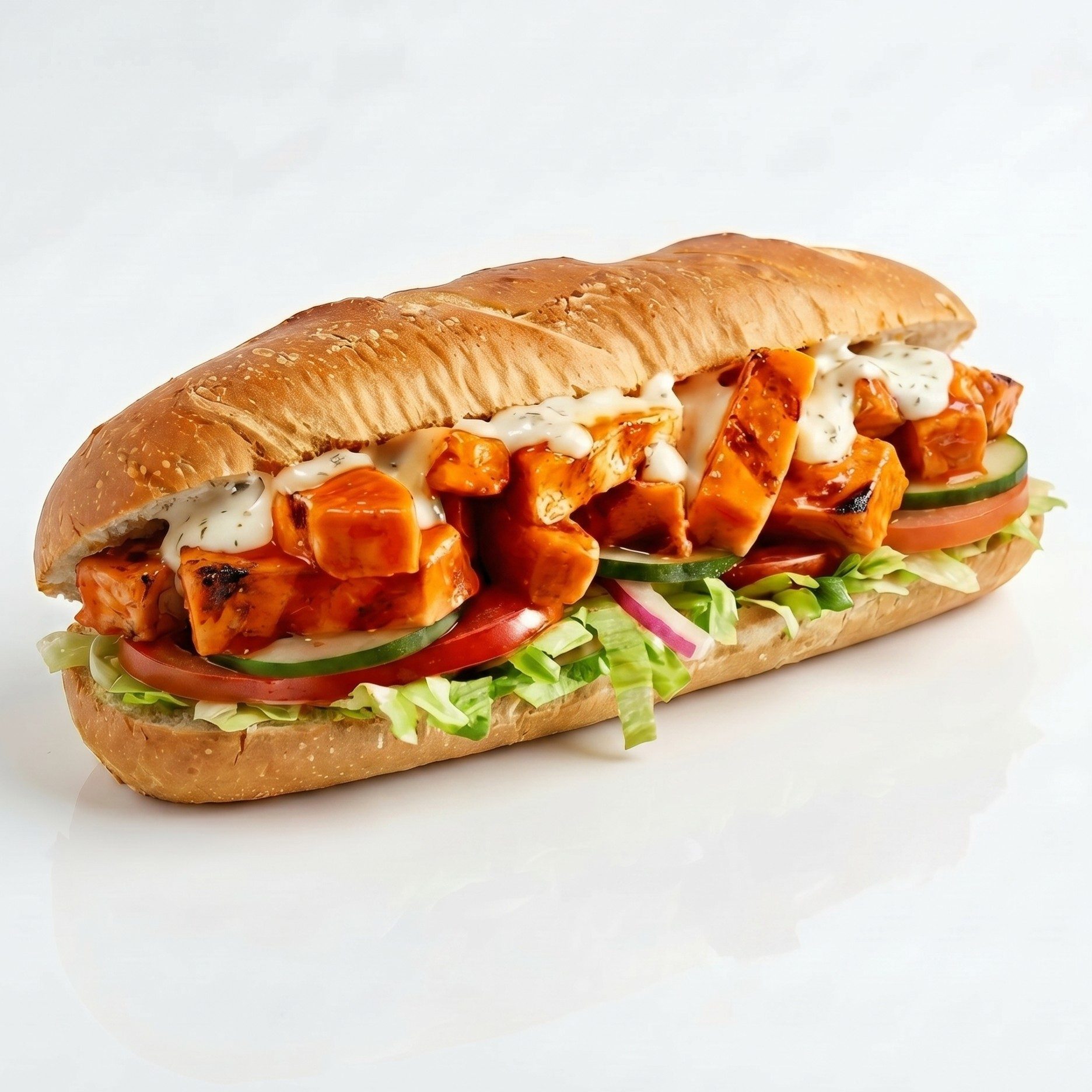 Buffalo Chicken Grinder.