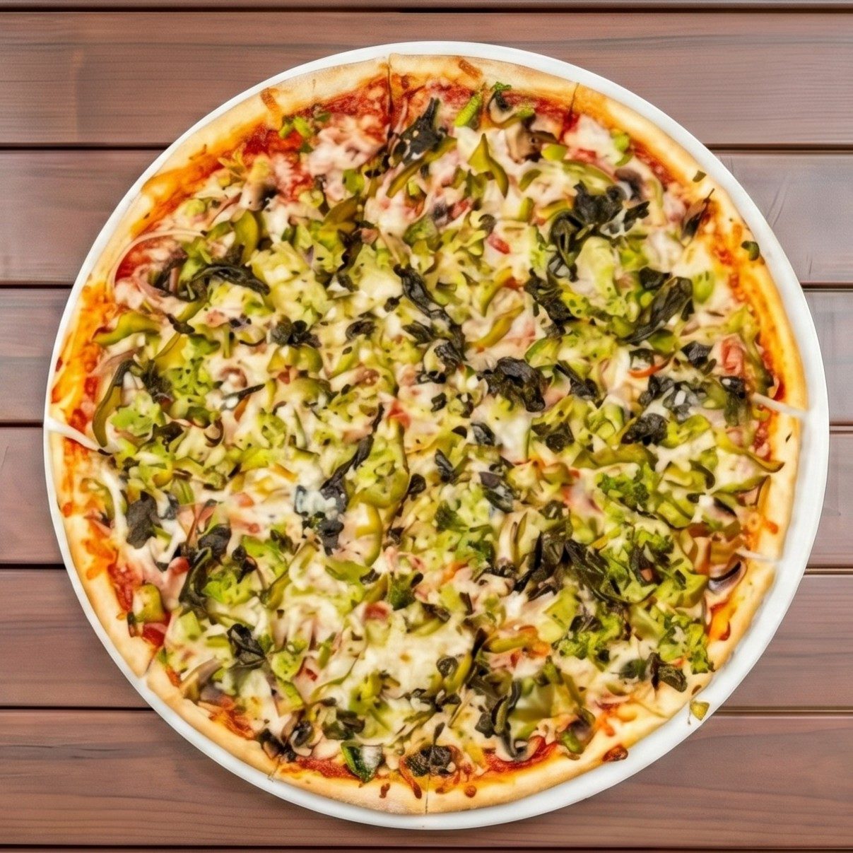 Vegetable Party Pizza.