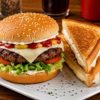 Cheeseburger & Grilled Cheese