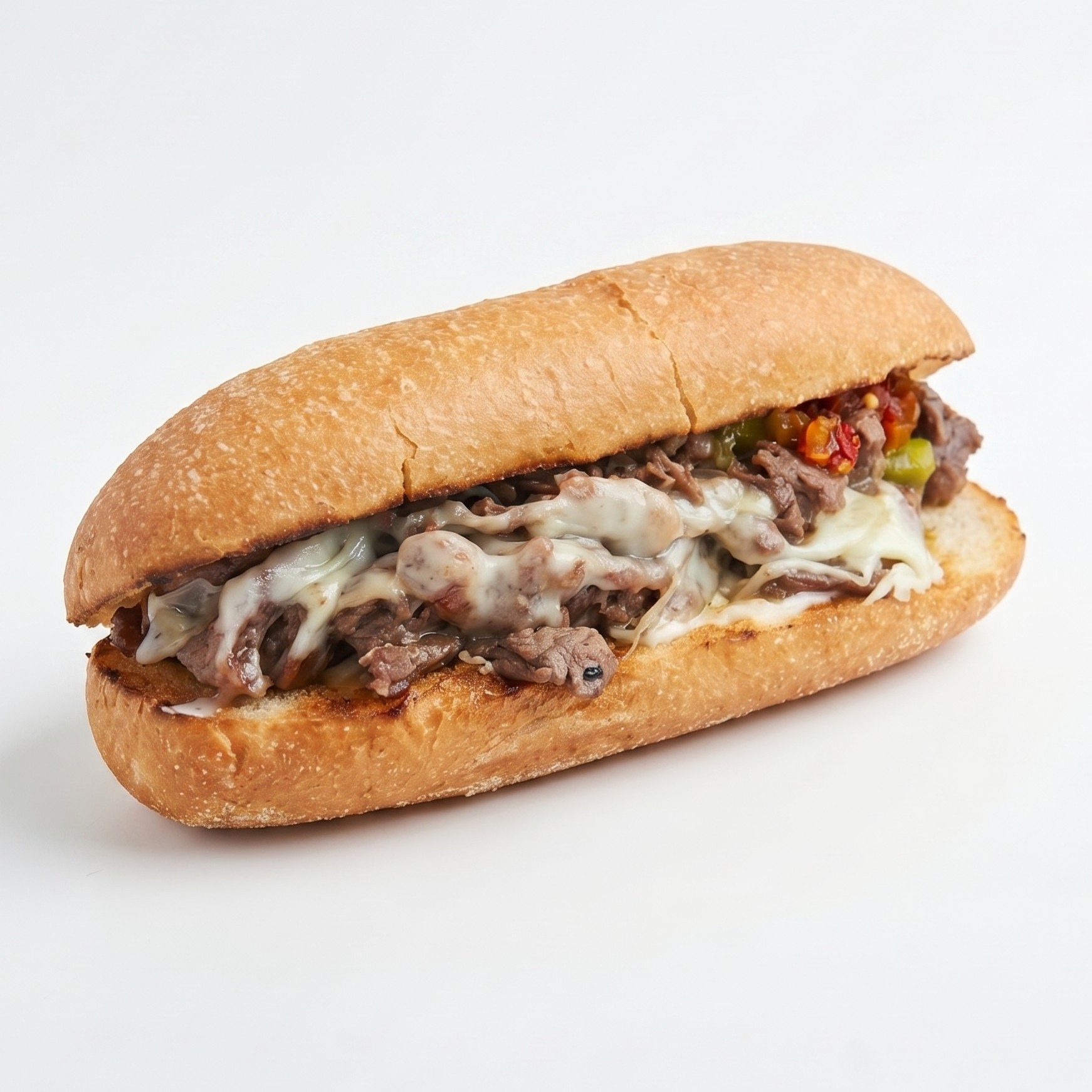 Steak, Egg & Cheese Sandwich.