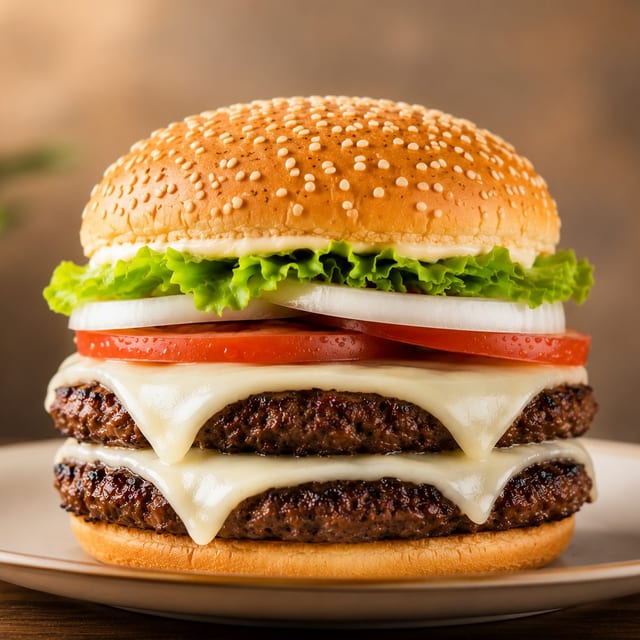 Double Cheese Burger.