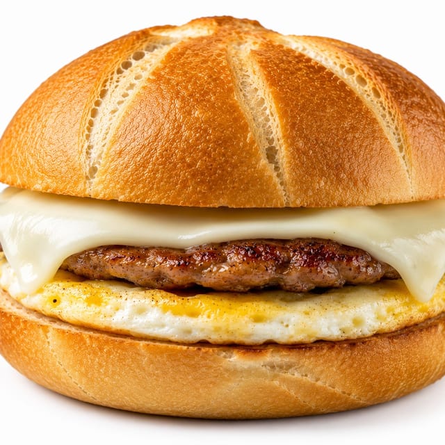 Turkey, Egg & Cheese Sandwich.