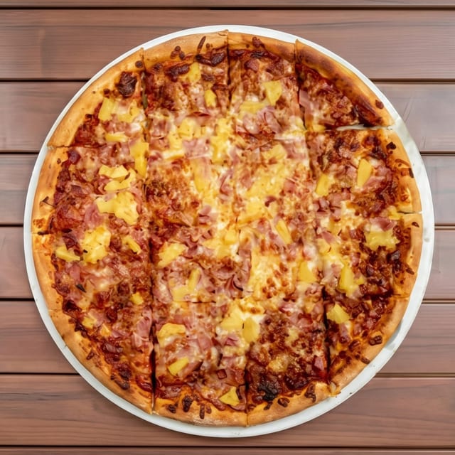Large Hawaiian Pizza.