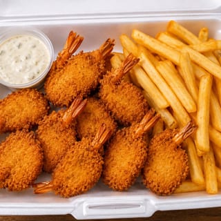 Fried Shrimp with French Fries
