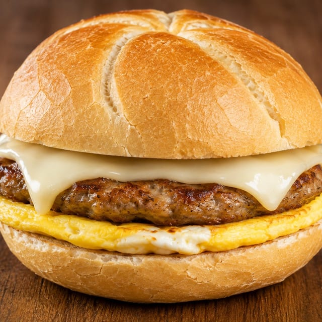 Sausage, Egg & Cheese Sandwich.