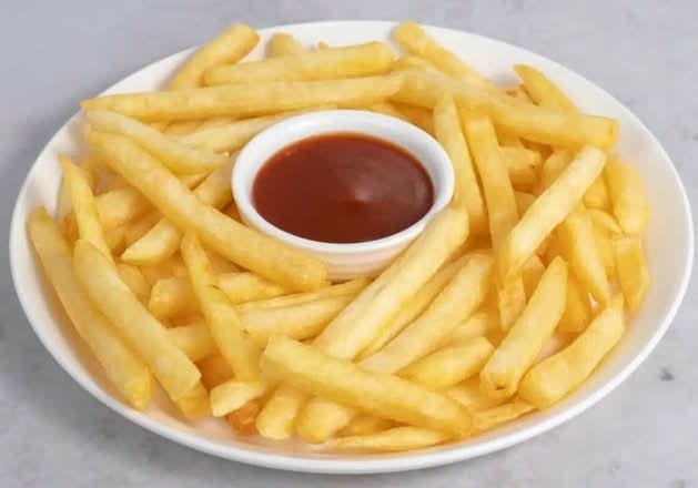 Wing Ding with French Fries.